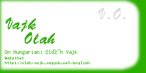 vajk olah business card